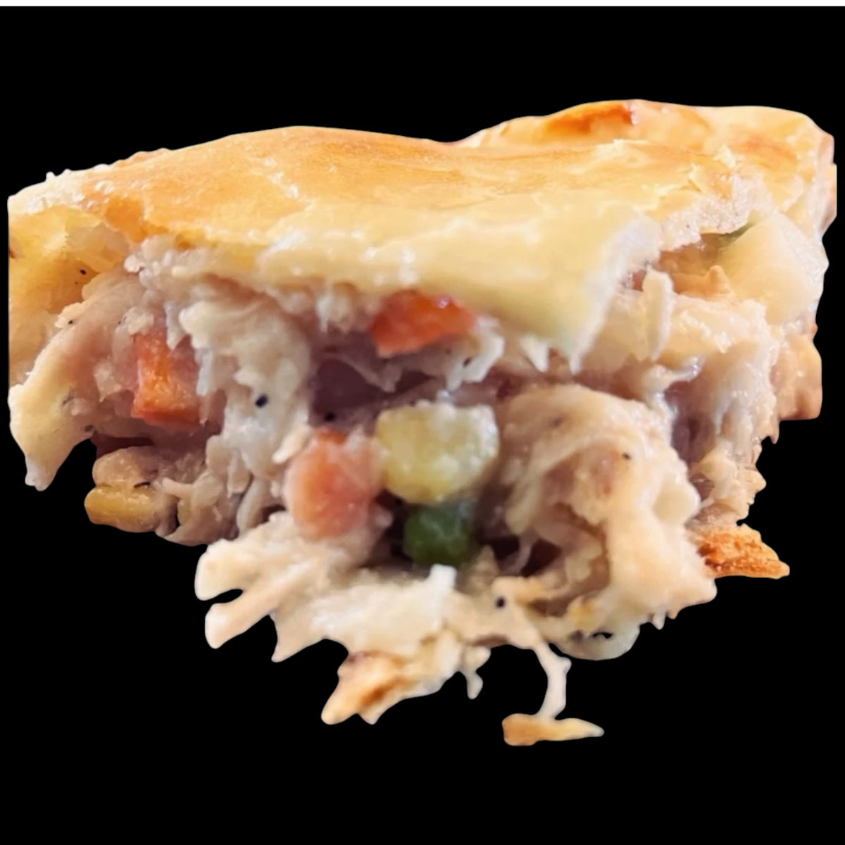Grain-fed chicken pie