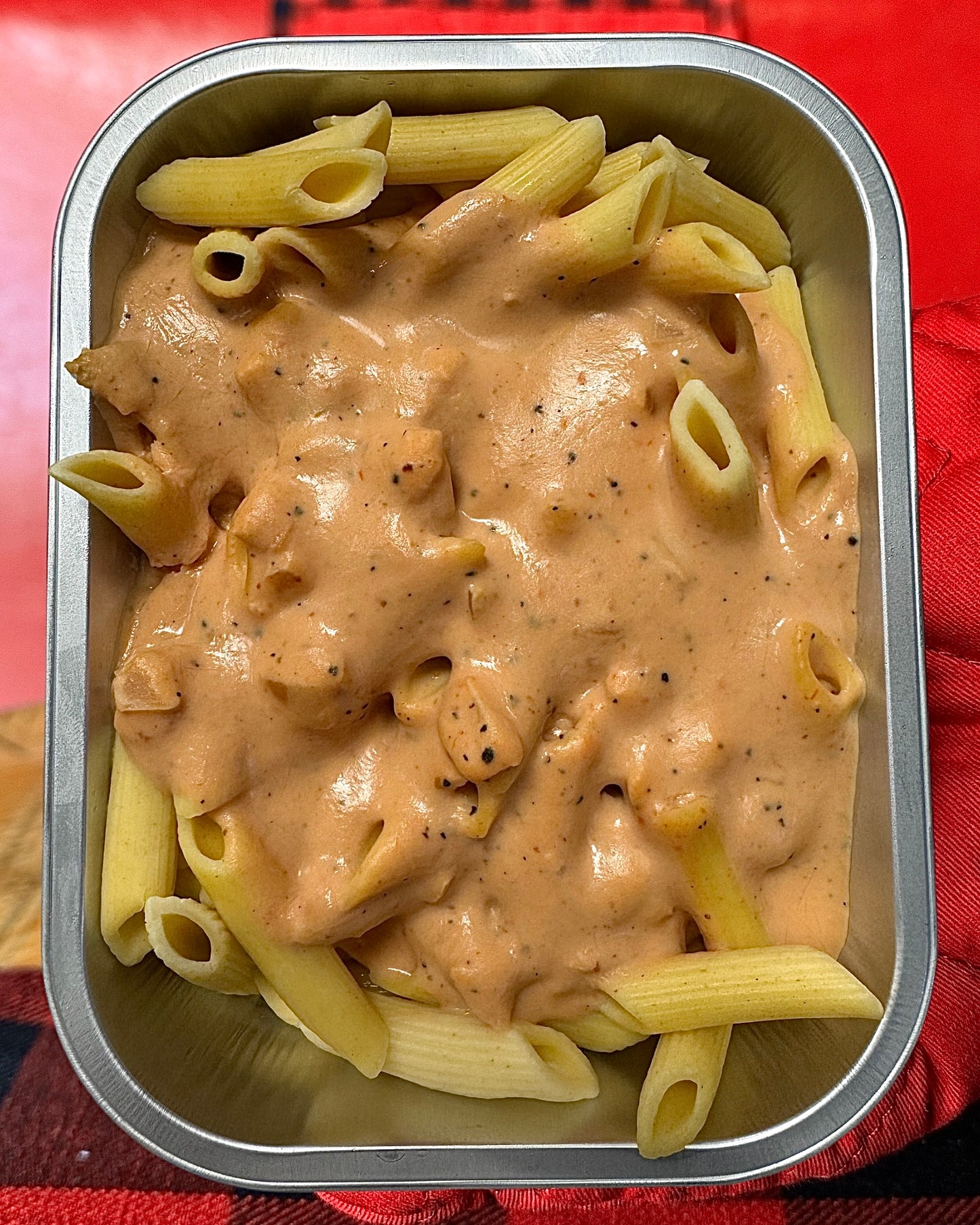 Penne sauce rosée