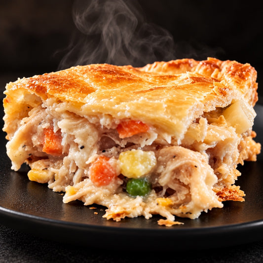 Grain-fed chicken pie