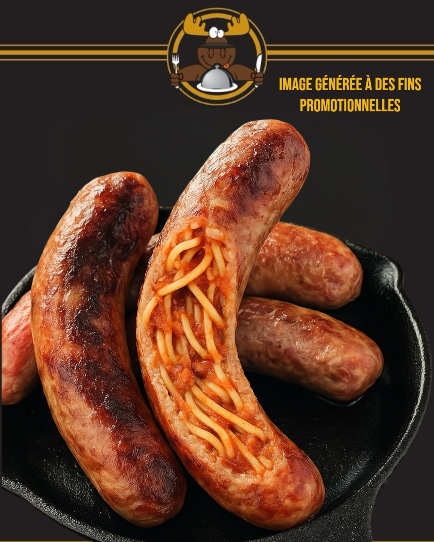 SAUCISSE SIGNATURE AU SPAGHETTI 🌭🍝🔥🇶🇦🧄