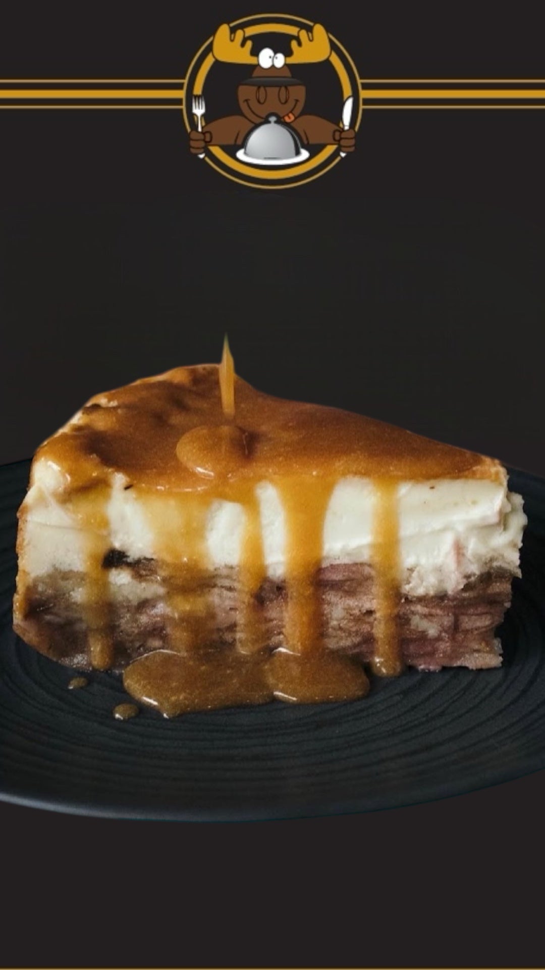 Gâteau au fromage à la croustade aux pommes à l'érable ENTIER