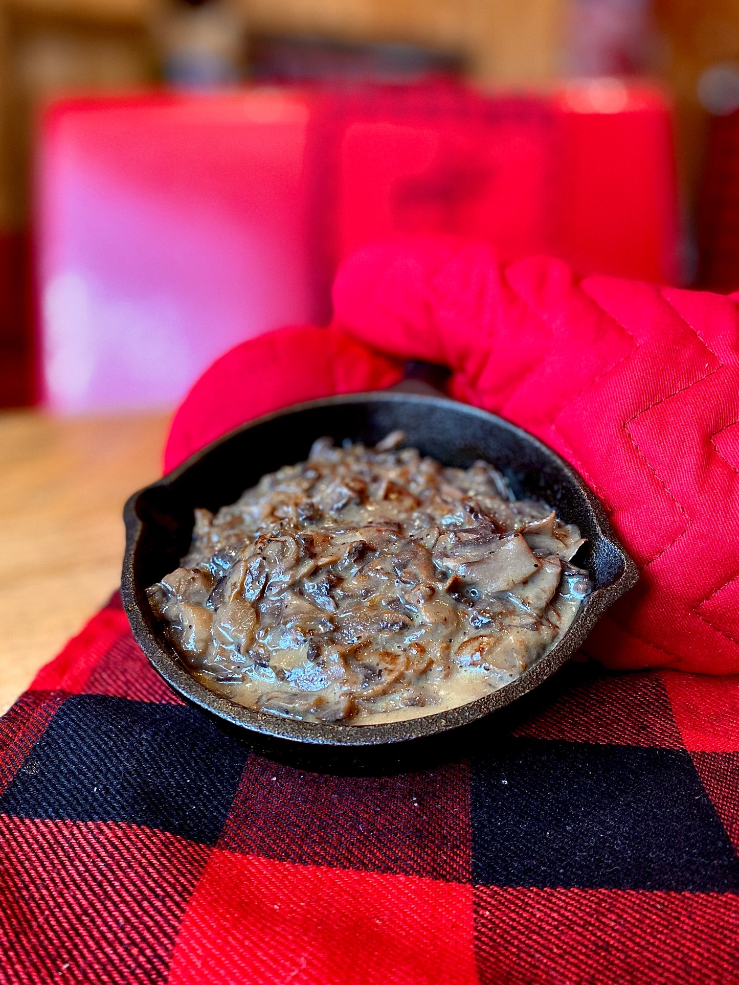 Pan-fried mushrooms
